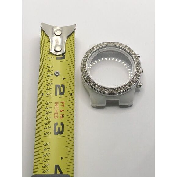Michael Kors Watch Parts Case Only 40mm White Ceramic W/Crystal GY367 - Picture 1 of 12